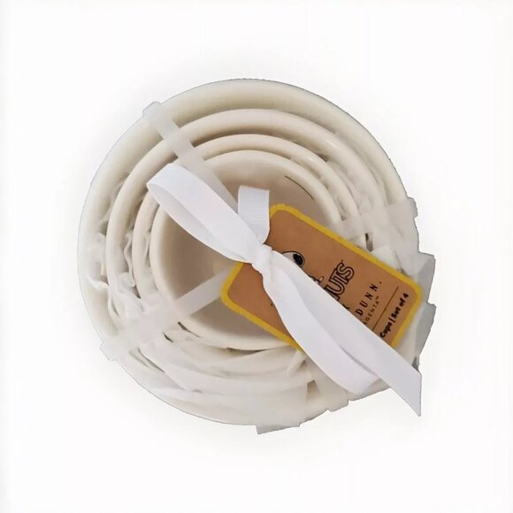 Peanuts Rae Dunn 2024 Snoopy Woodstock Ceramic Set of 4 Measuring Cups -… - Picture 3 of 5